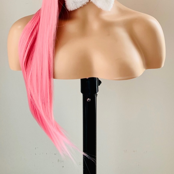 Pink Event Wig with Bangs for Halloween, Cosplay &  Events 🩷 NO FURTHER DISCOUNT - Picture 5 of 13